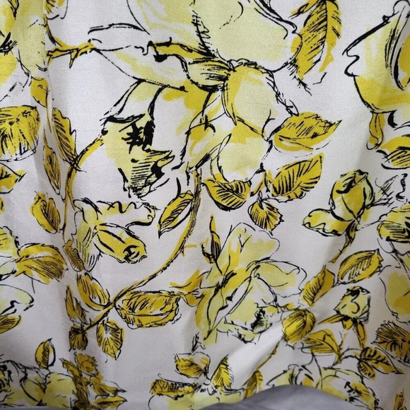 Jessica Howard Yellow White Floral Sundress Pleated Dress Women Plus Size 22W - Picture 3 of 7